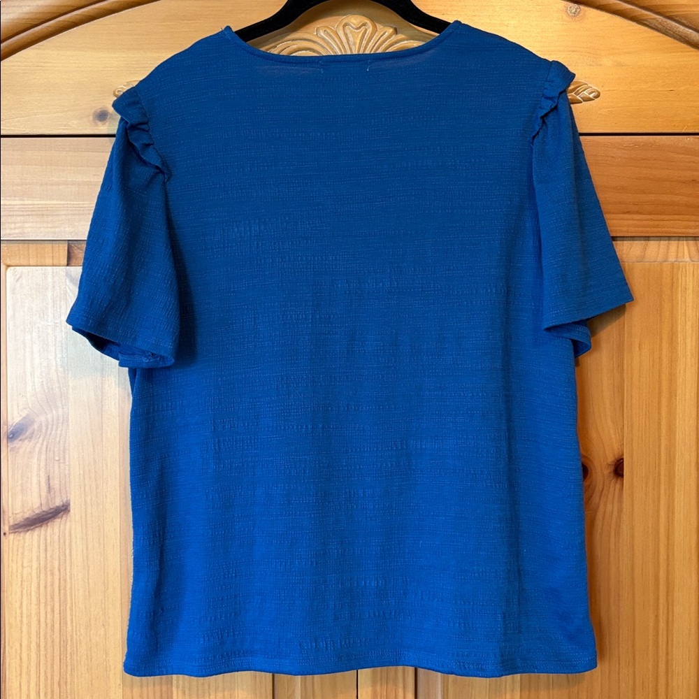 🌟HP🌟Nine West Ruffle Sleeve Top - Picture 5 of 8